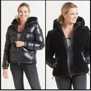 PAJAR Canada Reversible Shine Sherpa Puffer Hooded Jacket NWOT